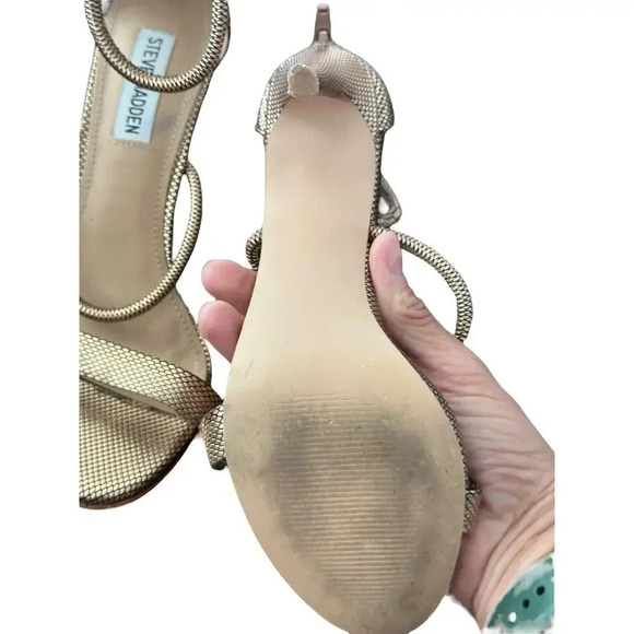 Steve Madden Clay Open Toe Strappy Heels Sandal Size 8M - Picture 5 of 7